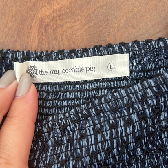 Impeccable pig peplum tank Sz L - Picture 3 of 4